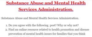 Substance Abuse and Mental Health Services Administration.
