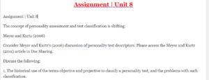 Assignment Unit 8