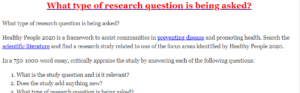 What type of research question is being asked